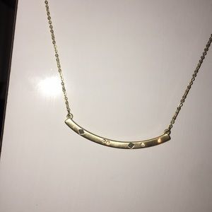 Gold bar necklace